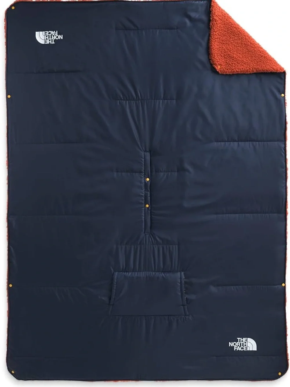 The North Face Wawona Fuzzy Blanket With Round Pouch with Black Logo Patch